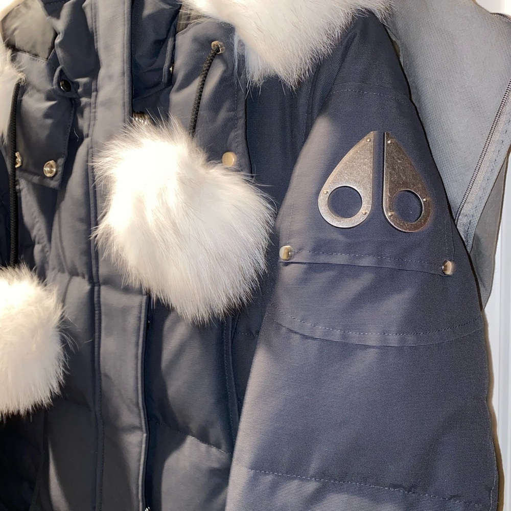 Moose Knuckles Saskatchewan fox fur-Trim Quilted Puffer Coat